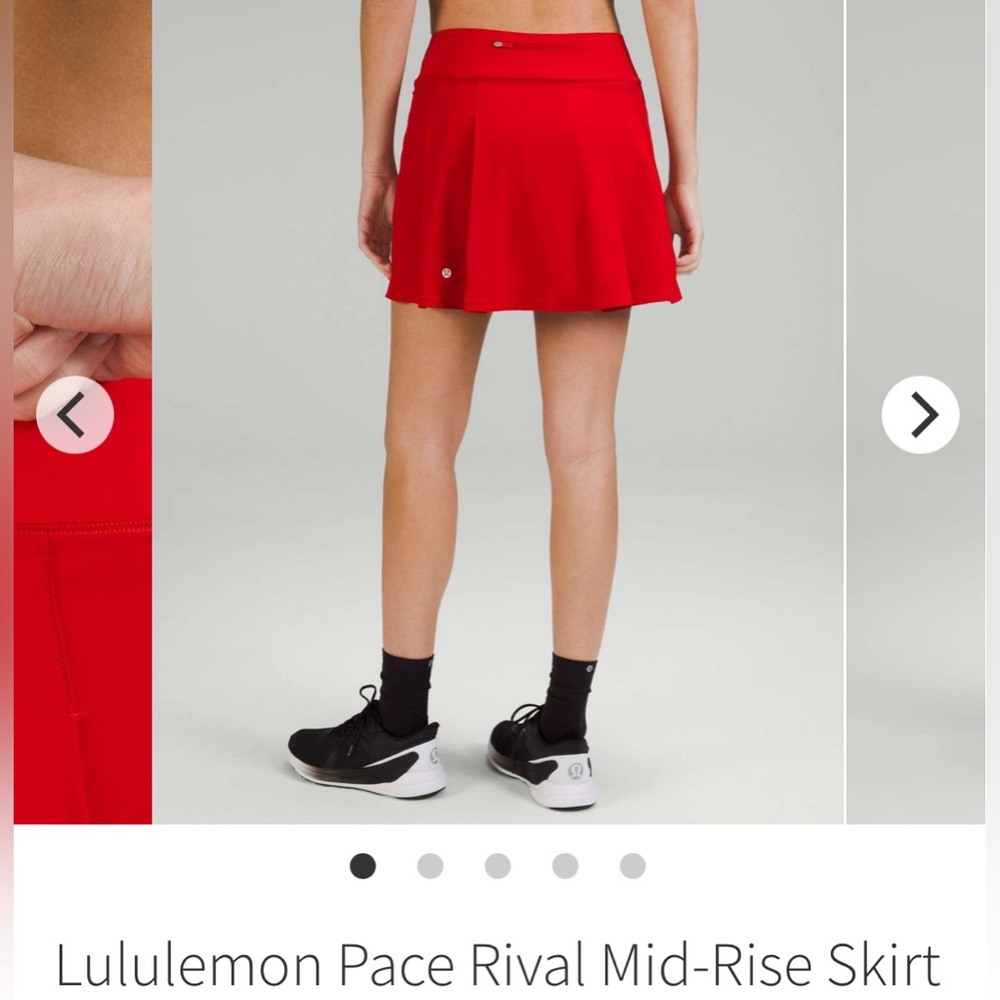Lululemon Pace Rival Mid-Rise Skirt *Long BNWT - Picture 2 of 8
